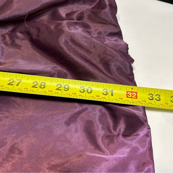 Satin Women’s Jacket Sz S Purple Ruffles Balloon Sleeve Party whimsy Artsy GUC - Picture 15 of 16